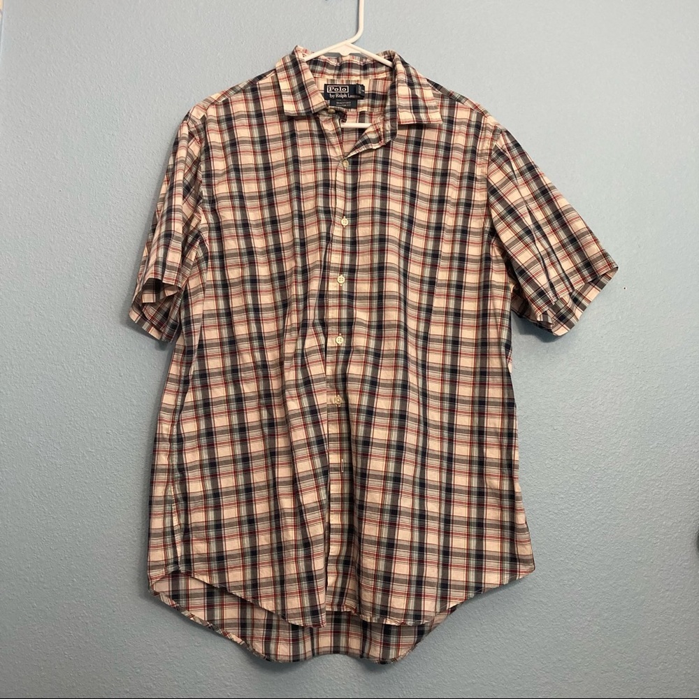 Polo by Ralph Lauren Buttondown Tee - Red/Blue